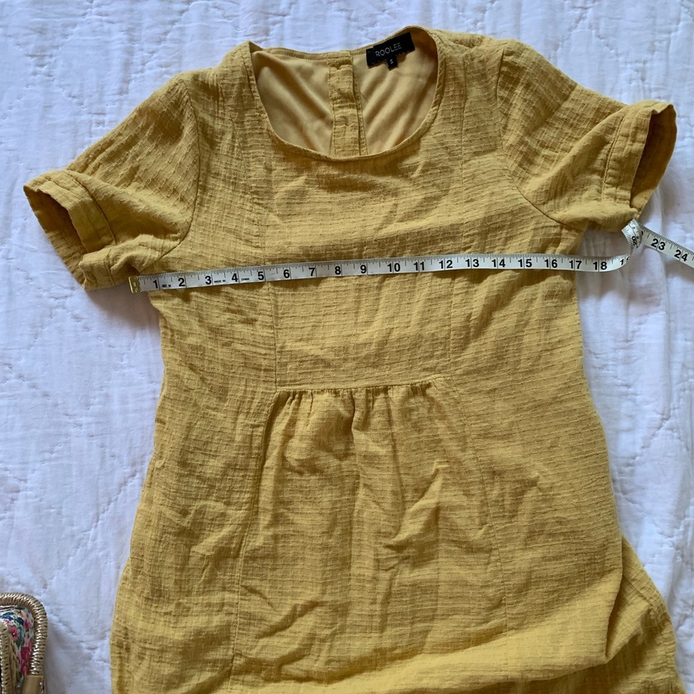 Mustard Roolee button dress - Picture 6 of 6